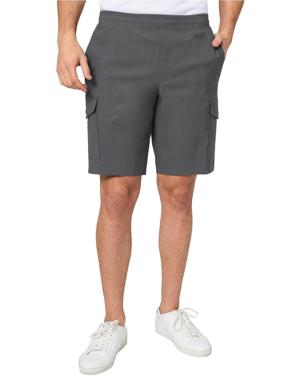 Mondetta Gray Cargo Shorts with Side Pockets